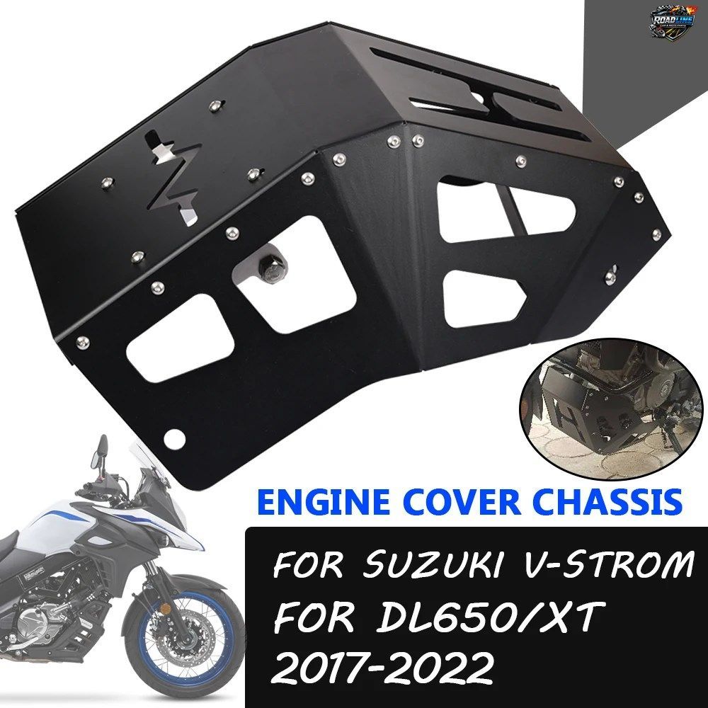 オートバイアクセサリー エンジンカバー シャーシガード スキッドプレートプロテクター スズキ DL650 VSTROM 650XT 2021 2022用