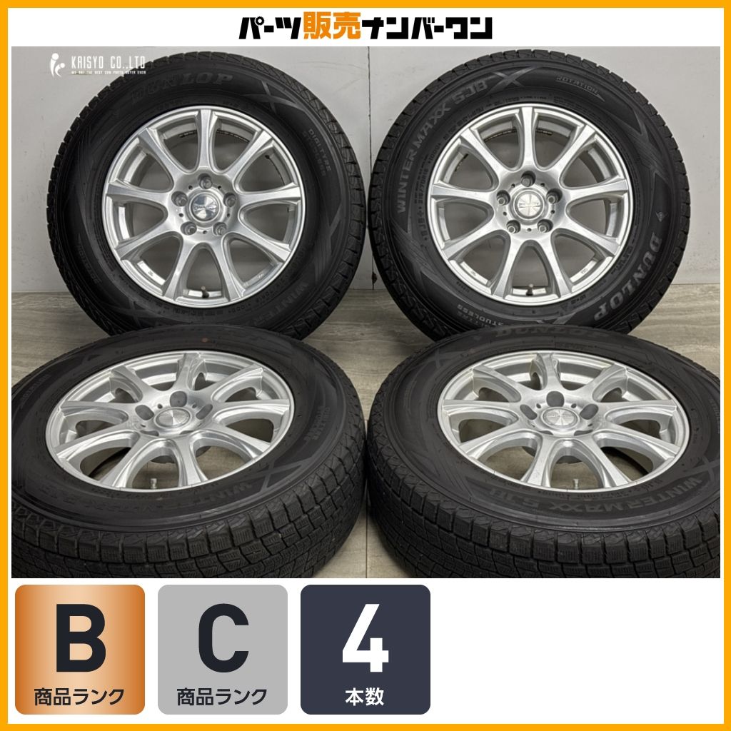 【デリカD:5 などに】DUFACT 16in 6.5J +40 PCD114.3 ダンロップ ウインターマックス SJ8+ 215/70R16 アウトランダー RAV4 ハリアー