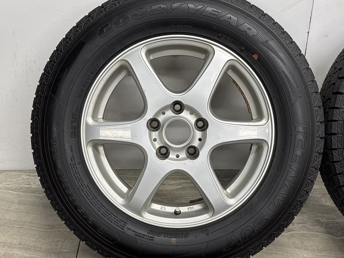 超バリ溝】FEID 16in 6.5J +38 PCD114.3 2023年製 グッドイヤー アイス