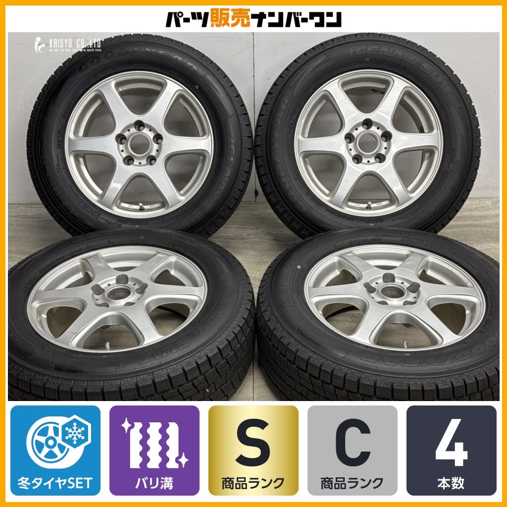超バリ溝】FEID 16in 6.5J +38 PCD114.3 2023年製 グッドイヤー アイス