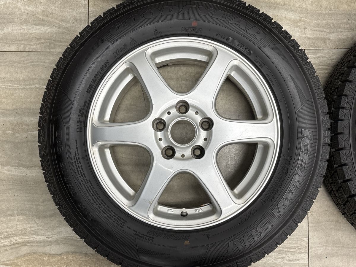 超バリ溝】FEID 16in 6.5J +38 PCD114.3 2023年製 グッドイヤー アイス