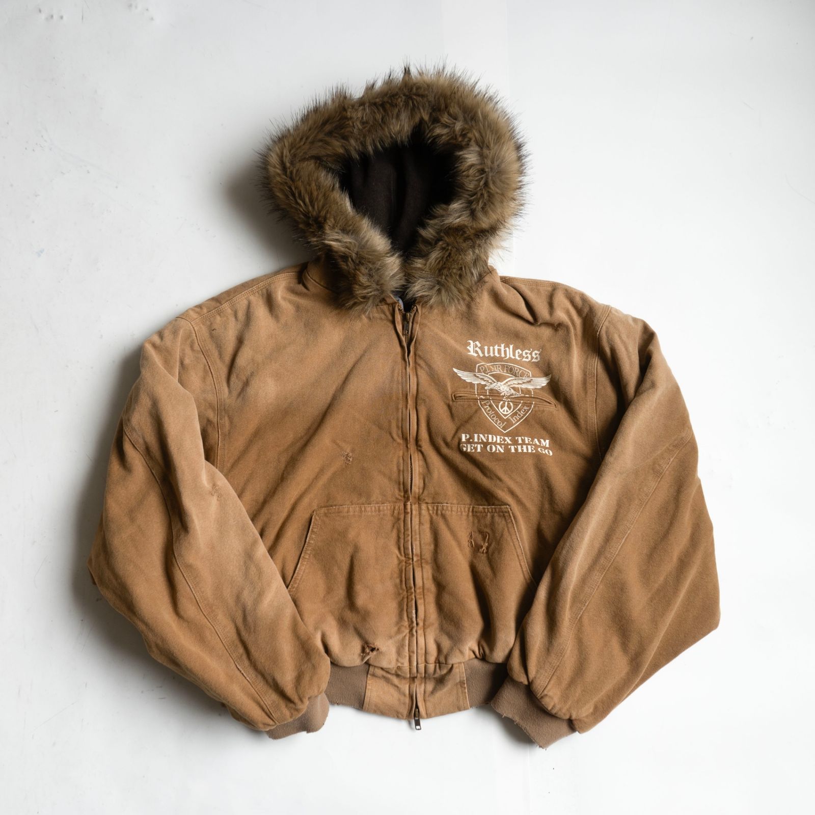 【極美品】Protocol Index【DETACHABLE FUR HOODIED WORK JKT】3 ジャケット プロトコル インデックス 26060187