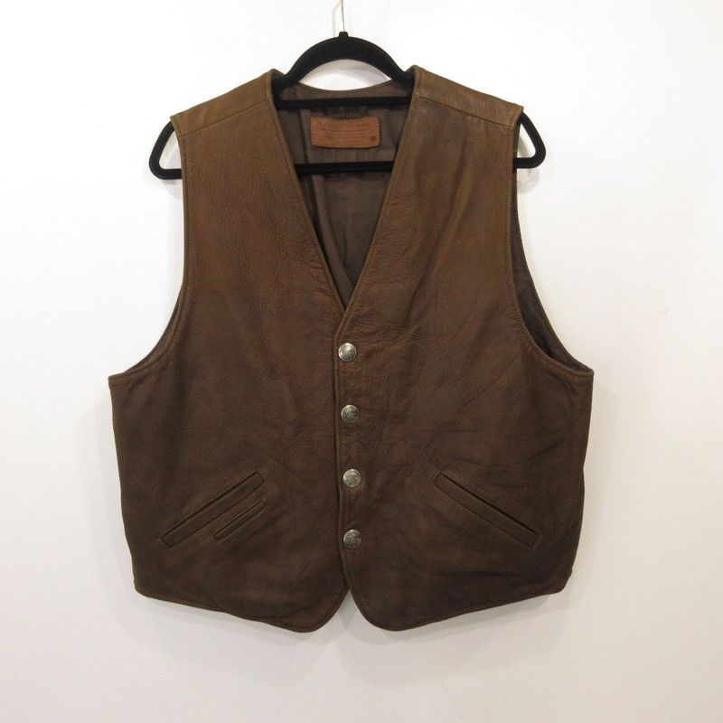 【姫路東店】 中古 CORONADO LEATHER コロナドレザー ベスト カウボーイベスト ブラウン サイズ：46 【101】