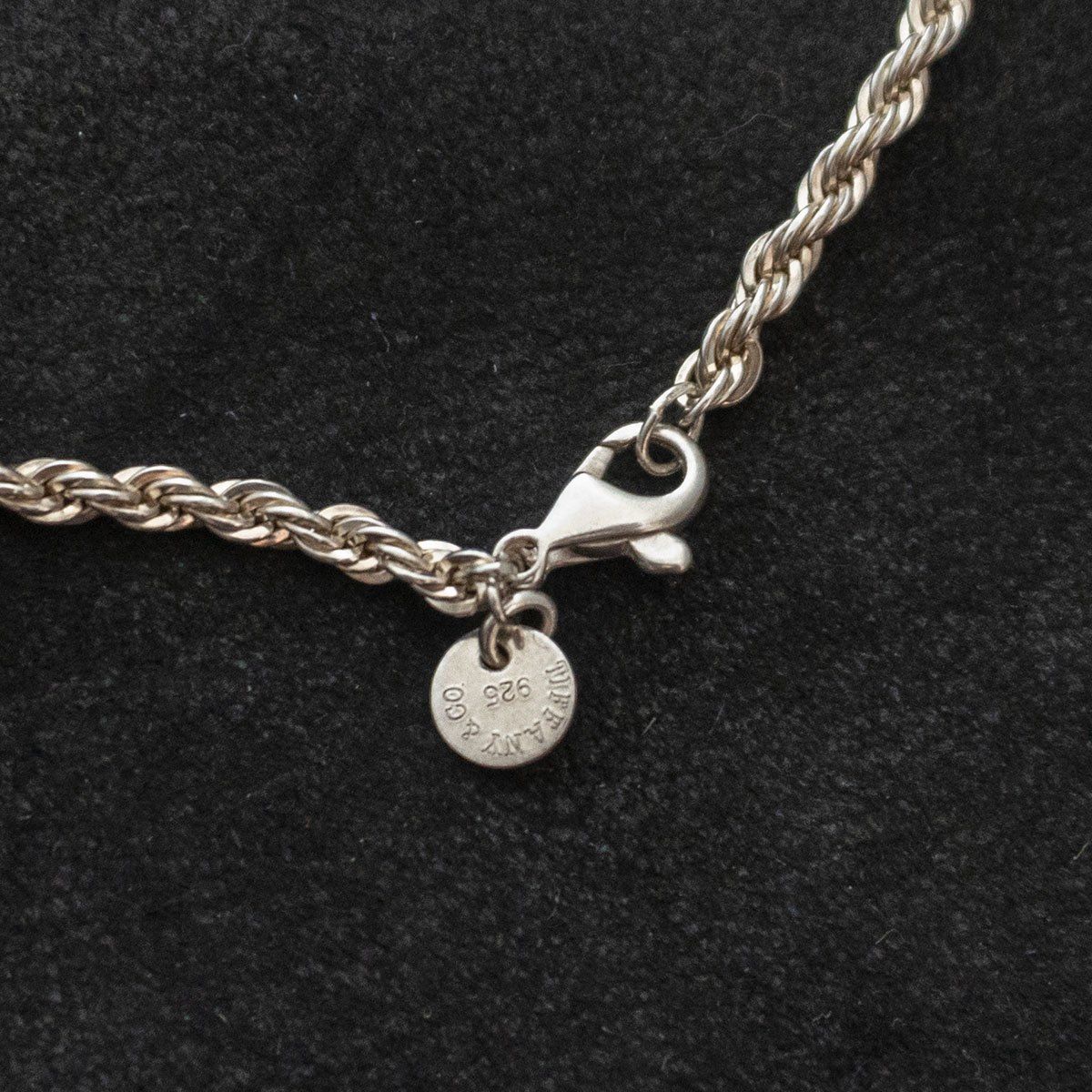 美品】TIFFANY＆Co. 【シルバー925 ツイストロープチェーン ネックレス 