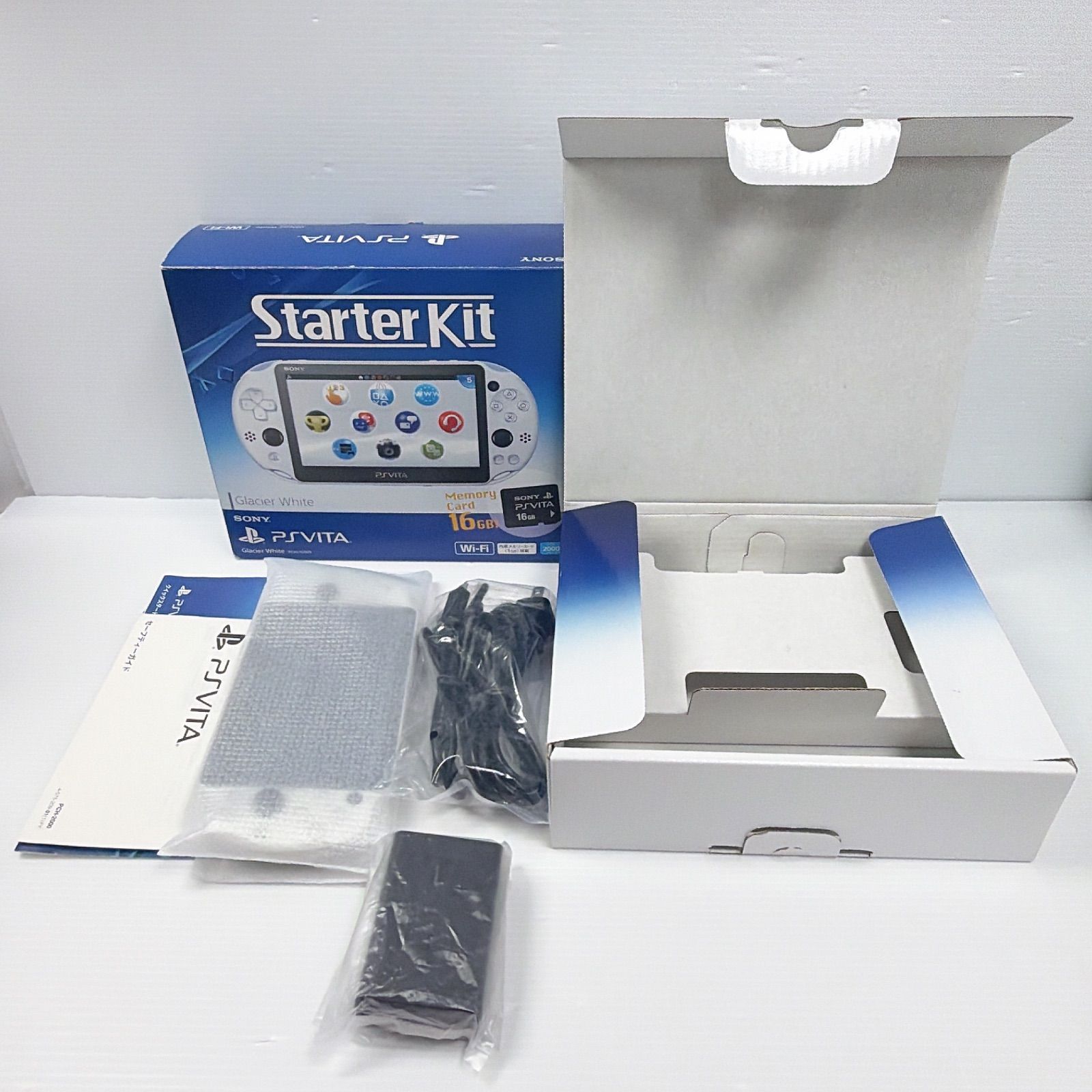 PSVITA PCH 2000 グレイシャーホワイト スターターキット 純正16GB
