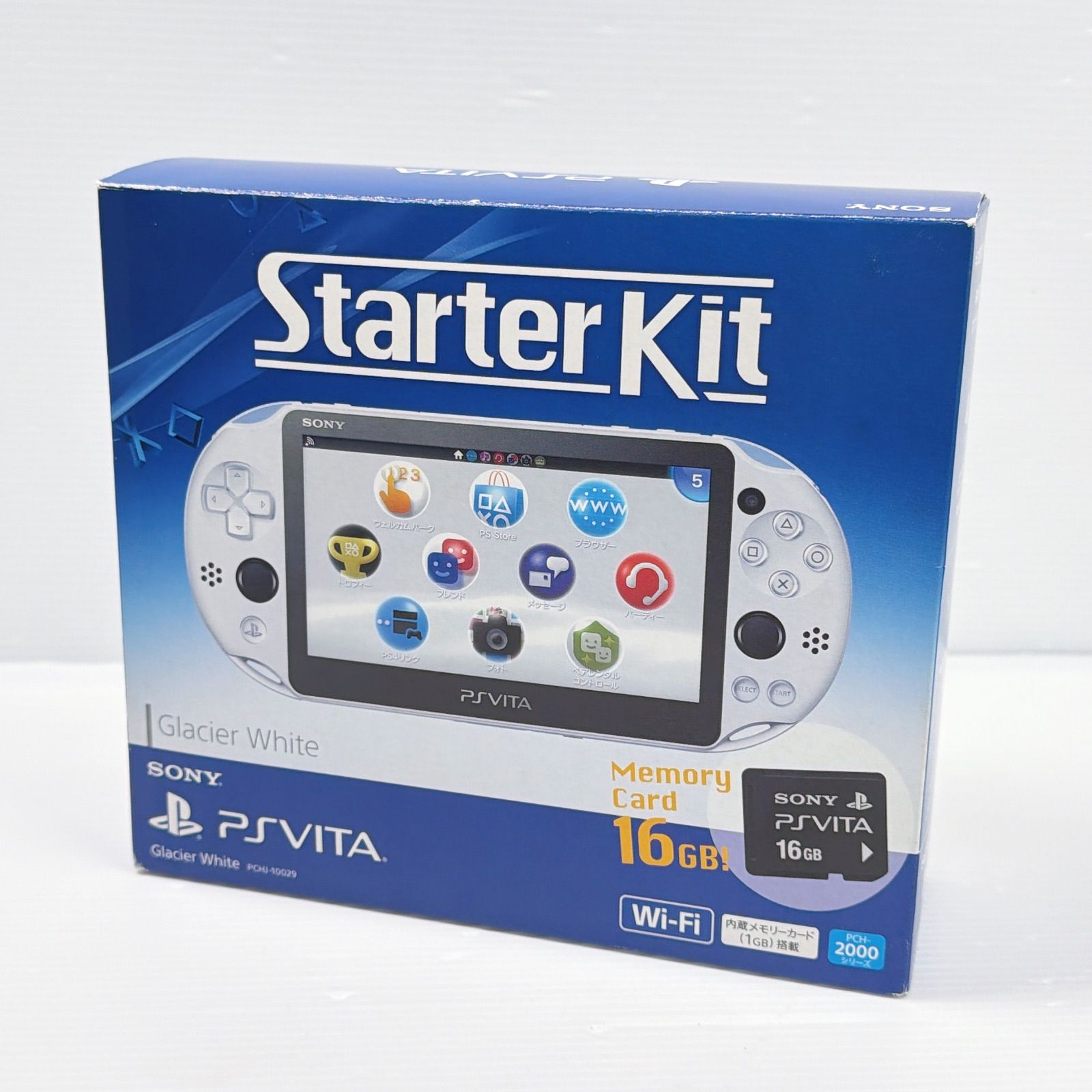 PSVITA PCH 2000 グレイシャーホワイト スターターキット 純正16GB