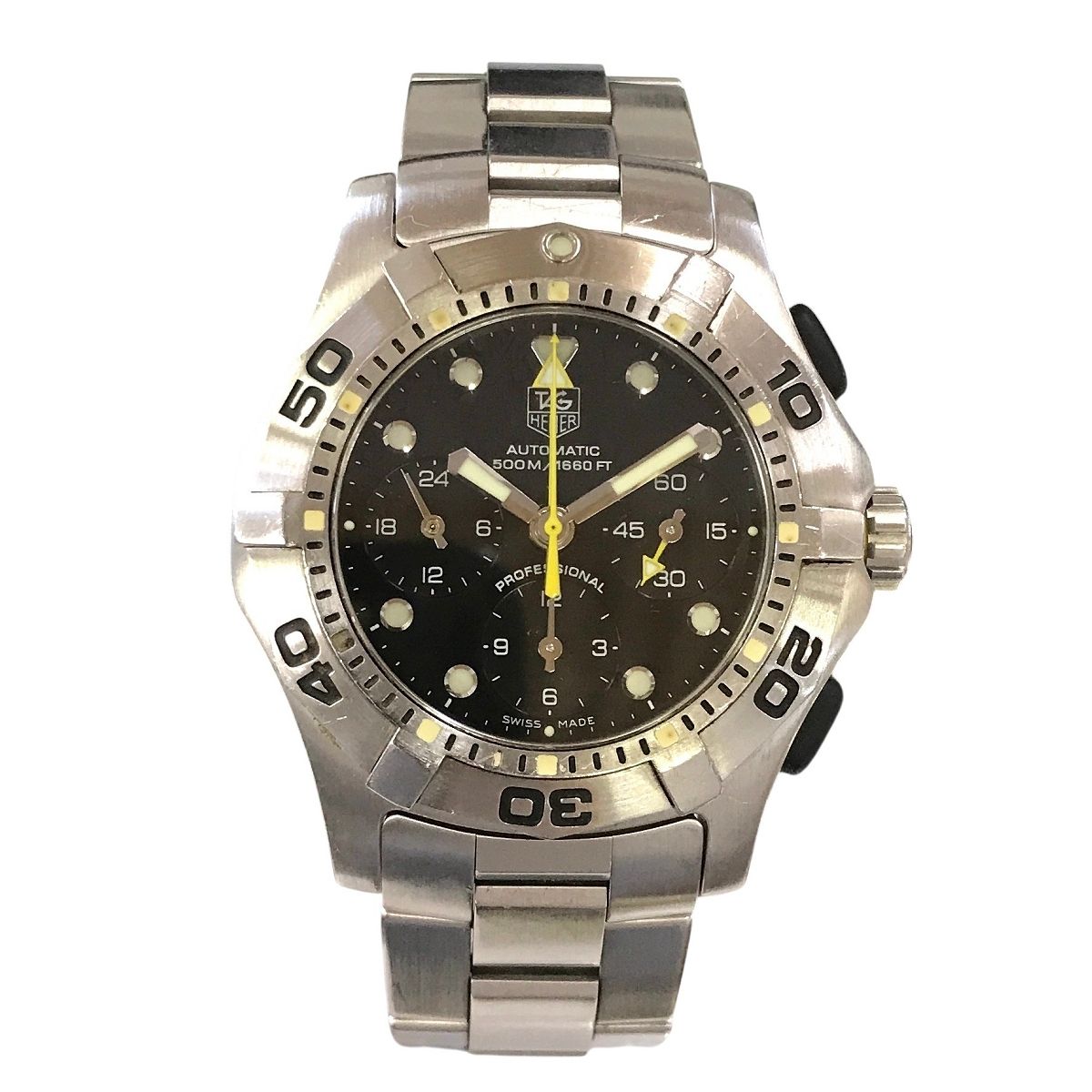 TAG Heuer タグホイヤー CN211A.BA0353 2000 アクアグラフ 自動巻 AT メンズ 腕時計 稼働 中古 T11359891