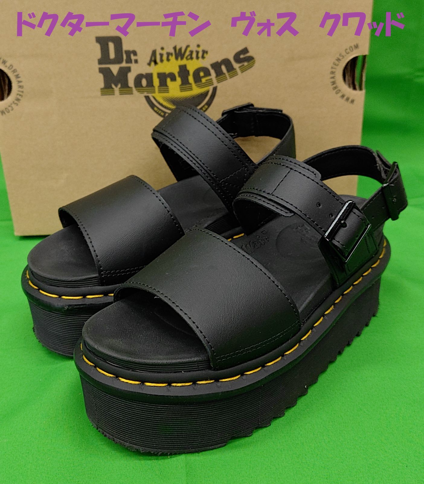 美品】Dr.Martens VOSS QUAD 厚底サンダル - メルカリ