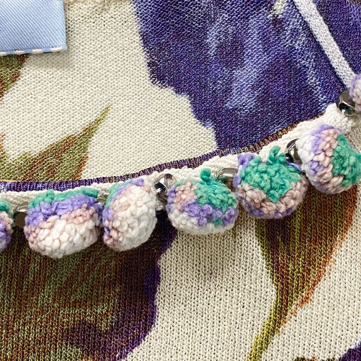 40f15 Blumarine ブルマリン フラワープリント ニットセーター 花柄 
