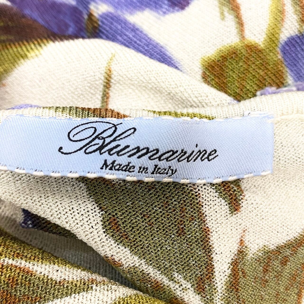 40f15 Blumarine ブルマリン フラワープリント ニットセーター 花柄 