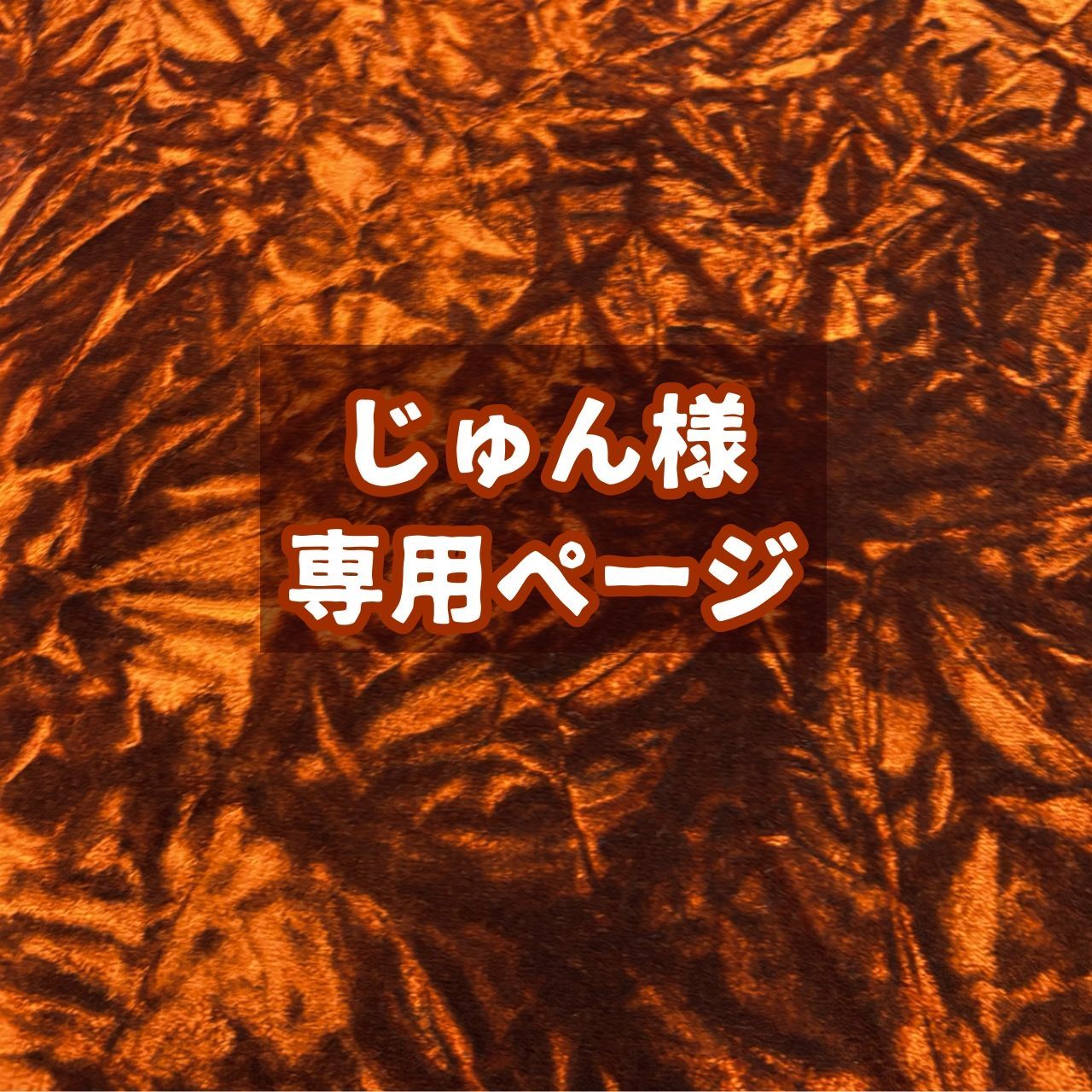 じゅん様専用ページ