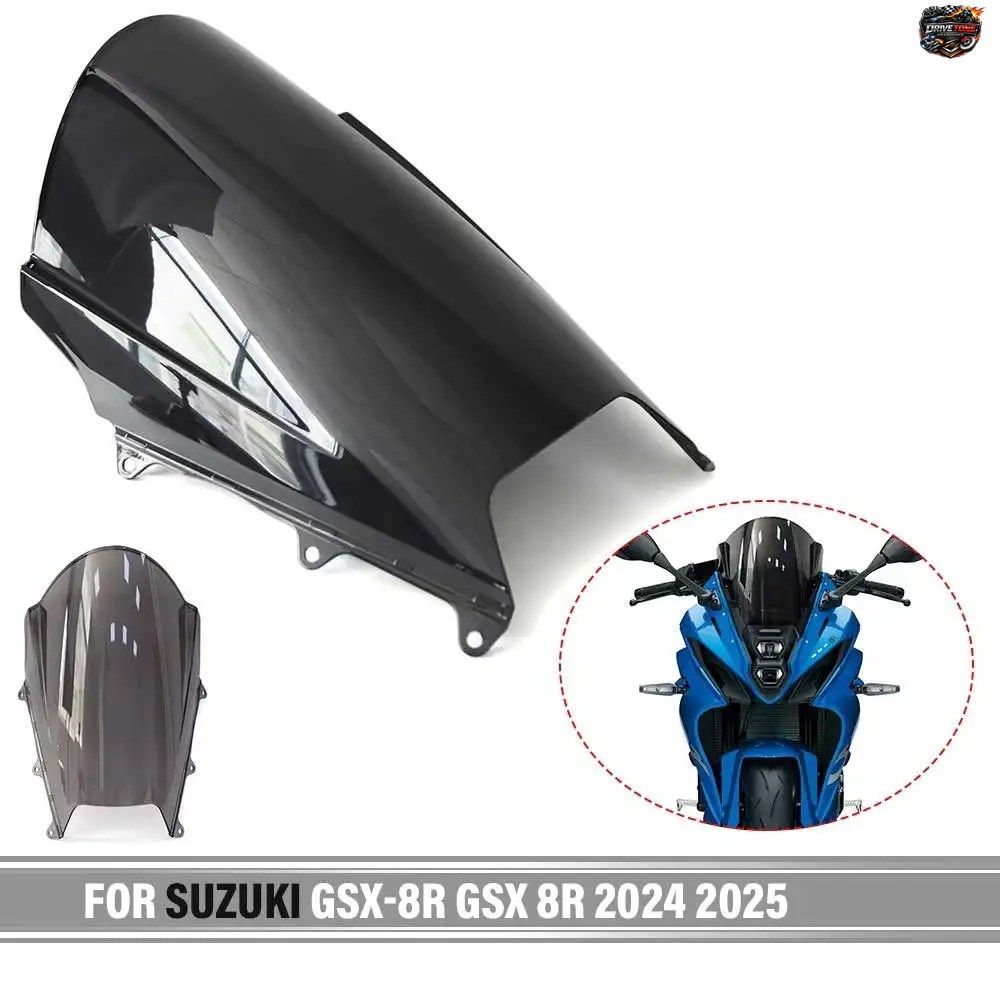 スズキ GSX-8R GSX 8R 2024 2025 用モーターサイクルアクセサリー ハイトウインドツーリングスクリーン GSX8R ウインドシールドバイザーデ