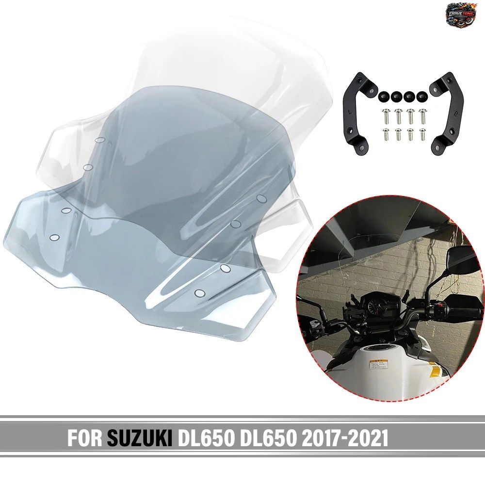 スズキ DL650XT DL650 2017-2024 2022 用 ウインドスクリーン ウインドシールド オートバイ用ウインドディフレクター シールド スクリーン