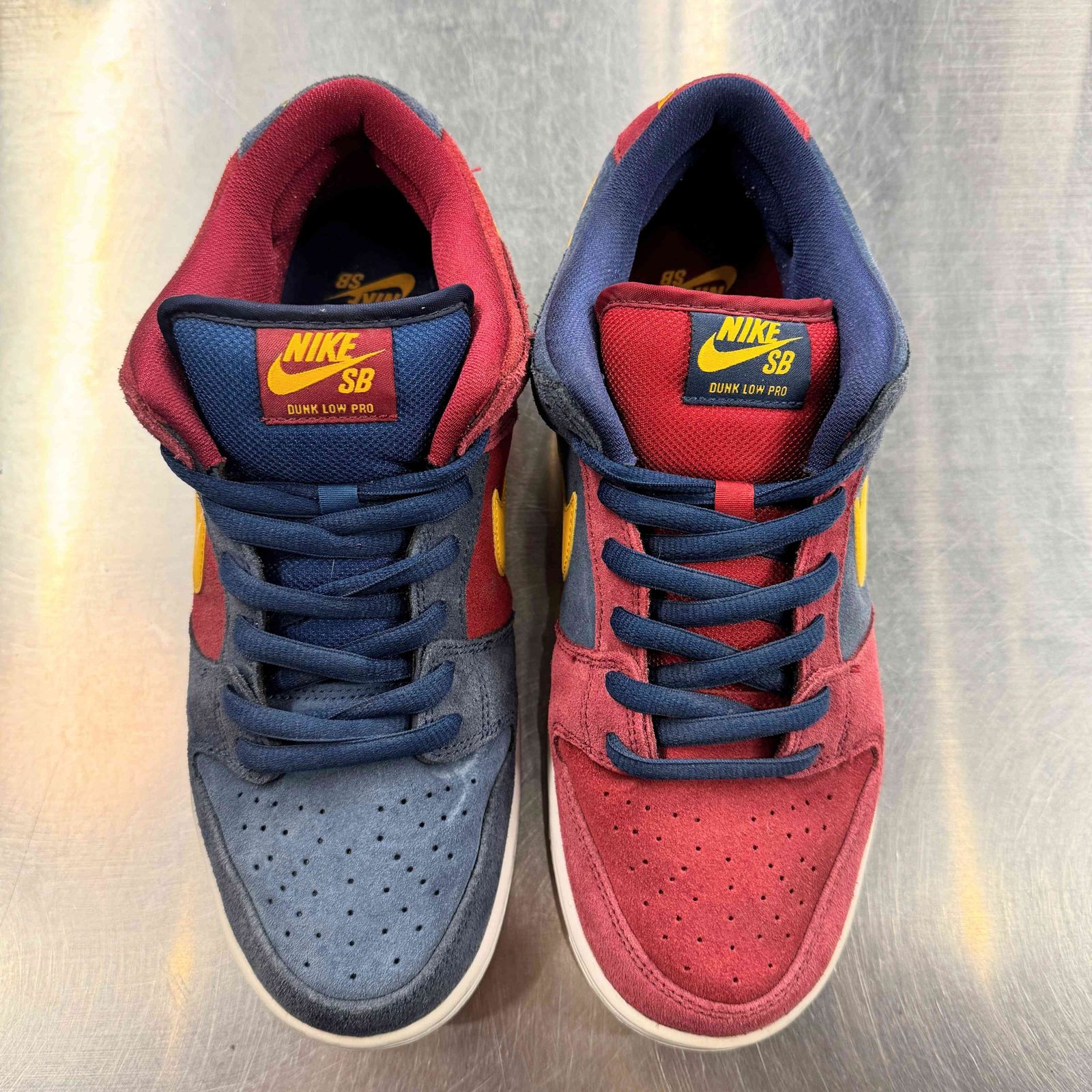 US10】 NIKE SB SB DUNK LOW PRO PRM Barcelona DJ0606-400 【中古 