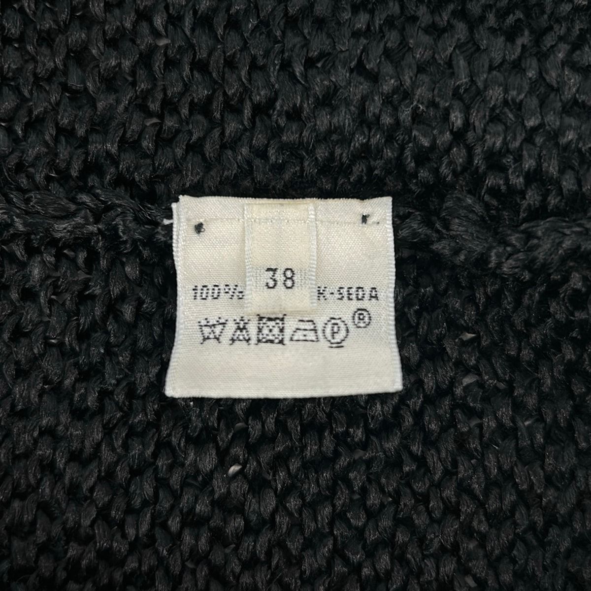 HERMES(エルメス) 長袖セーター サイズ38 M レディース - 黒 クルー 