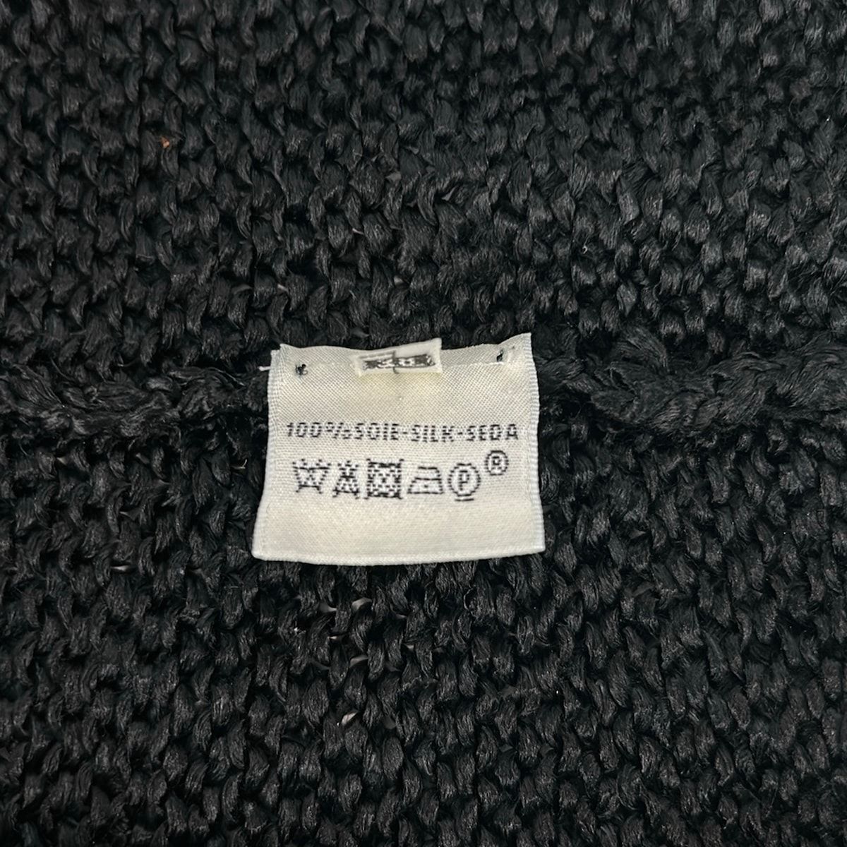HERMES(エルメス) 長袖セーター サイズ38 M レディース - 黒 クルー 