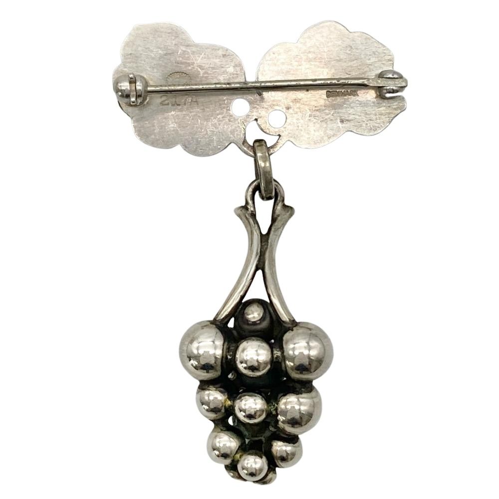 ジョージジェンセン Georg Jensen ムーンライト グレープ ブローチ