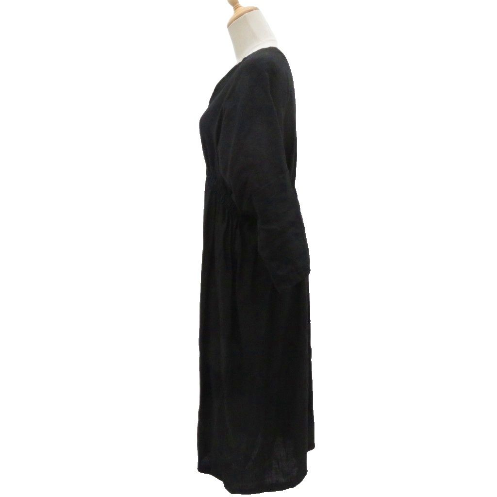 フォグリネンワーク fog linen work ワンピース 麻 リネン 黒 ブラック