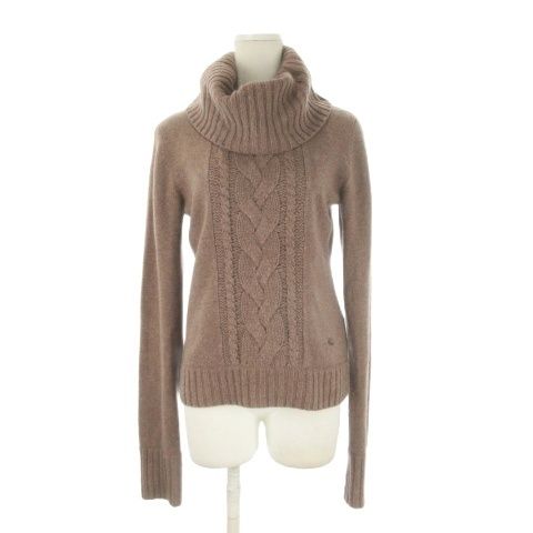 BURBERRYBLUE LABELブラウン ケーブル編み ニットアウター バーバリーブルーレーベル BURBERRY BLUE LABEL ニット セーター