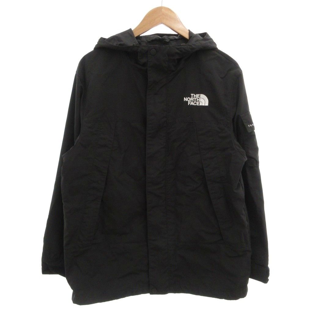 ザノースフェイス THE NORTH FACE マントンジャケット MANTON JACKET マウンテンパーカー ジップアップ ロゴ刺繍 M 黒 ブラック NJ3BN01J /GV ■GY53