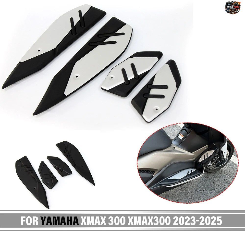 オートバイ用フットレスト、フットパッド、プレート、フットパッド、ペダルプレート、ペダル（ヤマハ XMAX300 2023 - 2025 用）