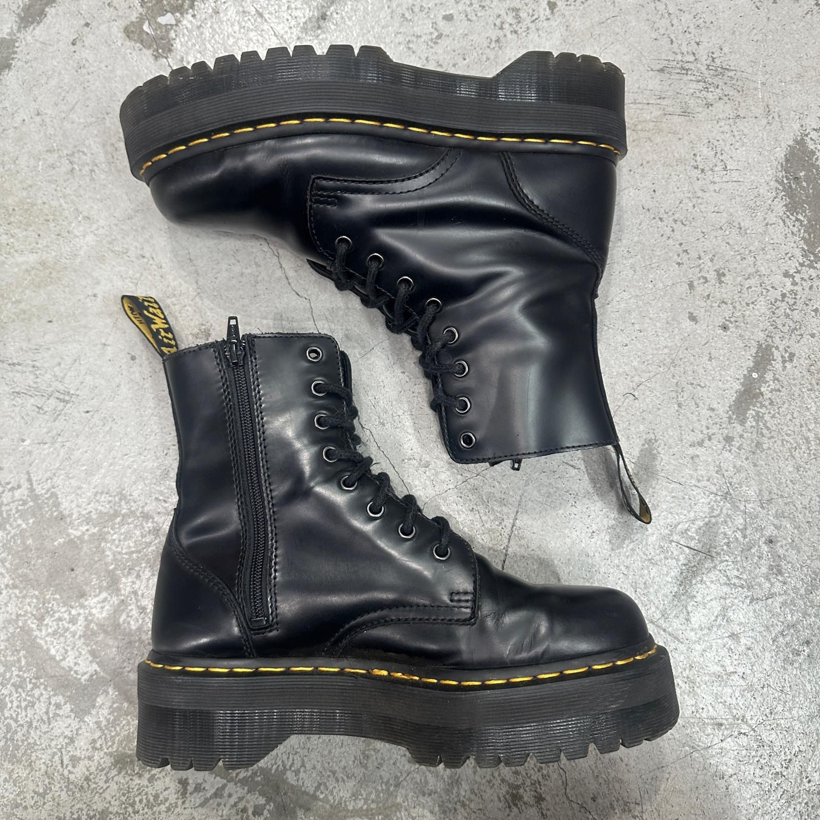 Dr.Martens 8ホール サイドジップ ブーツ レザーブーツ ドクター 