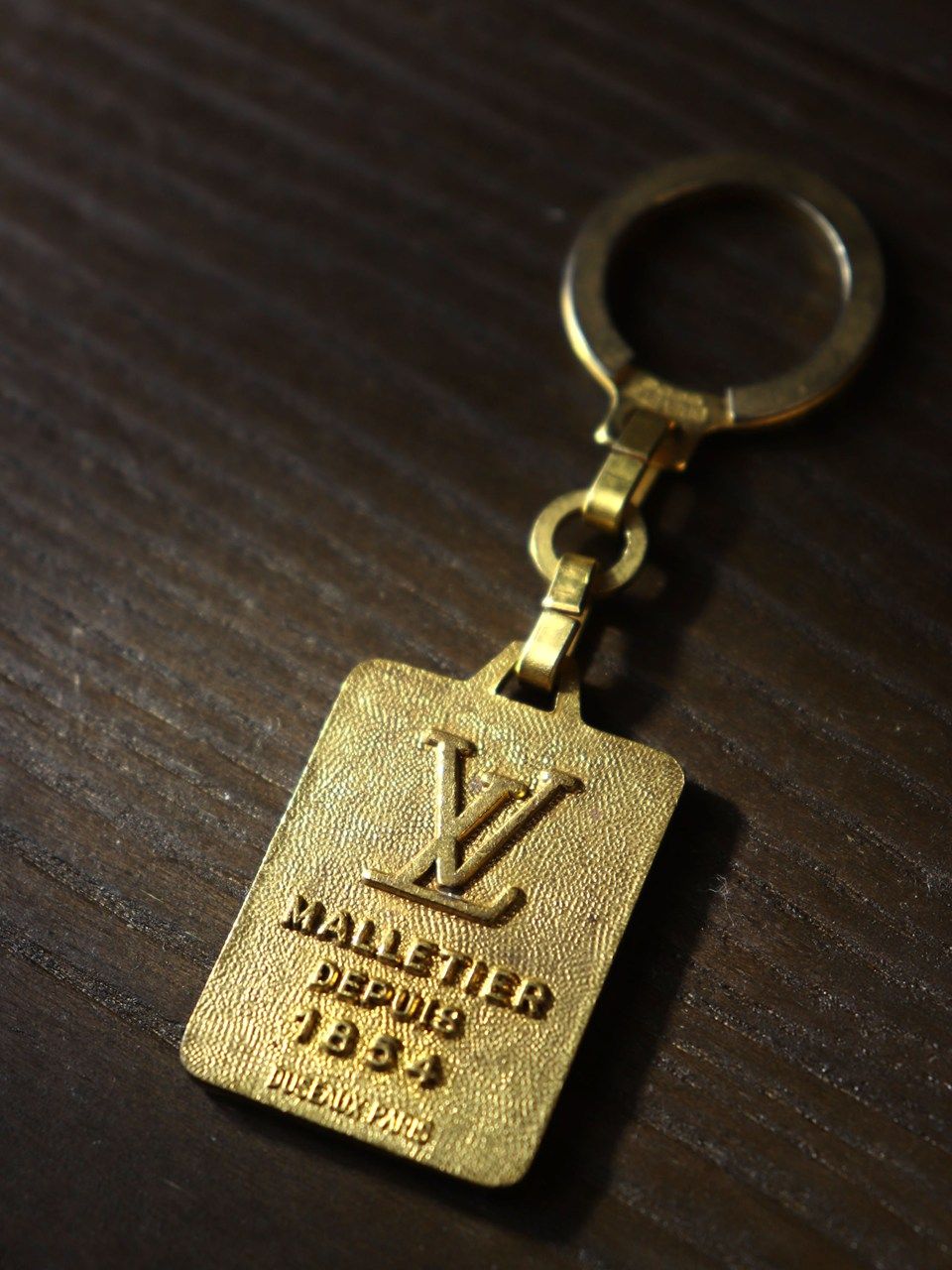LOUIS VUITTON ルイ・ヴィトン マルティエ キーホルダー メタル ゴールド