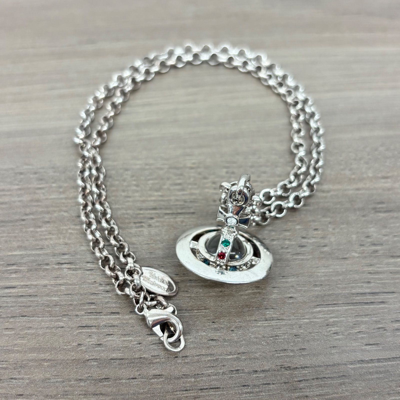 （s）Vivienne Westwood ヴィヴィアン タイニーオーブ ネックレス 真鍮 /7992