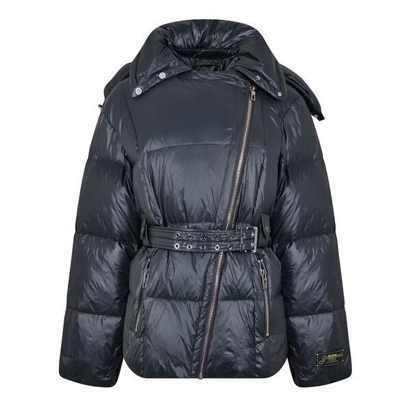 ガニー レディース アウター ジャケット・ブルゾン ナイロン Ganni Nylon Puffer Ld51 Black Sand ブラック