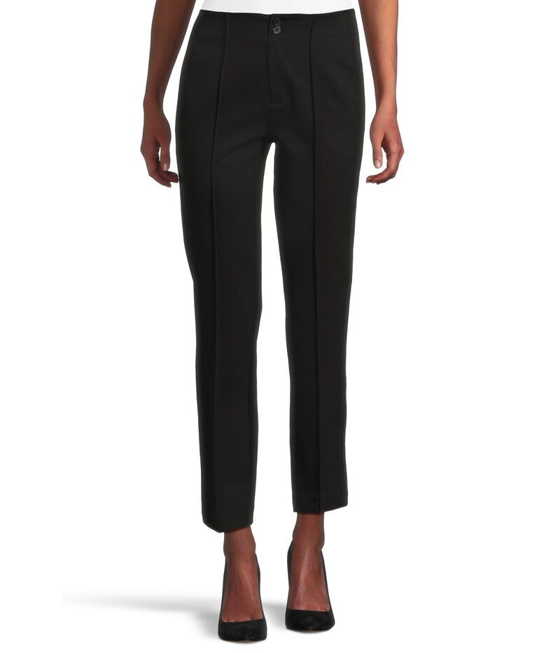 リヴァプール ロサンゼルス レディース ボトムス カジュアルパンツ プチ Liverpoolos Angeles Petite MidRise Double Button Trousers Black