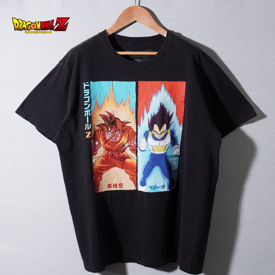 ドラゴンボール Z DRAGON BALL Z Tシャツ L ブラック 孫悟空 ベジータ