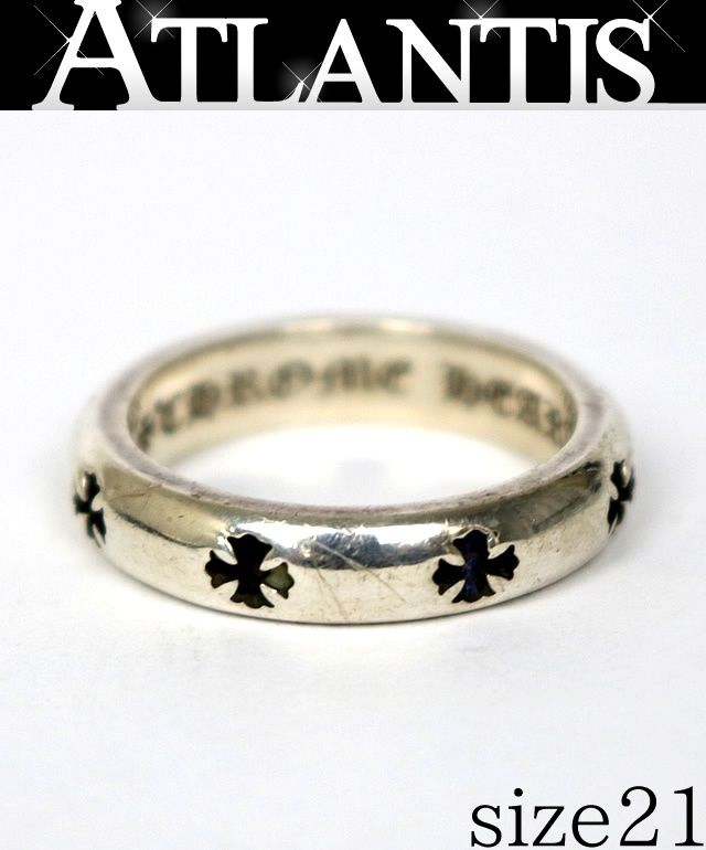 CHROME HEARTS 新宿店 クロムハーツ インボイス付き ネガティブ CHプラス リング メンズ シルバー SV925 約21号 31169