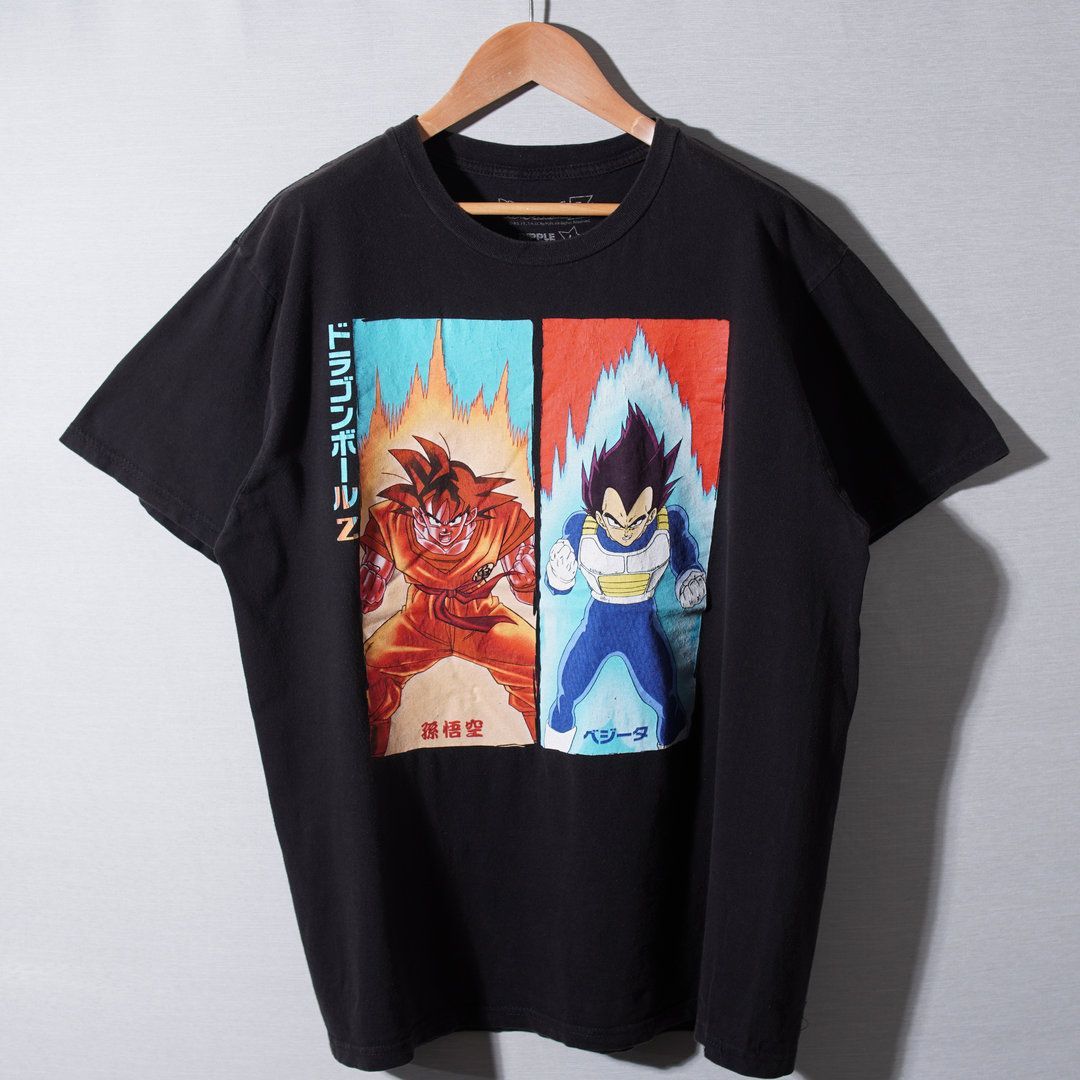 ドラゴンボール Z DRAGON BALL Z Tシャツ L ブラック 孫悟空 ベジータ