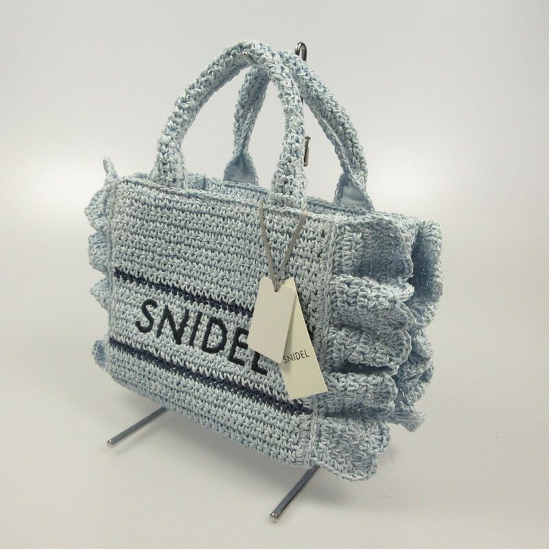【姫路東店】 中古 snidel | スナイデル その他バッグ ブレーズフリルロゴショルダーバッグ SWGB261652 2wayバッグ ライトブルー 【121】