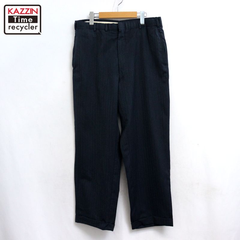 70s vintage ウール スラックスパンツ メンズ Mサイズ相当