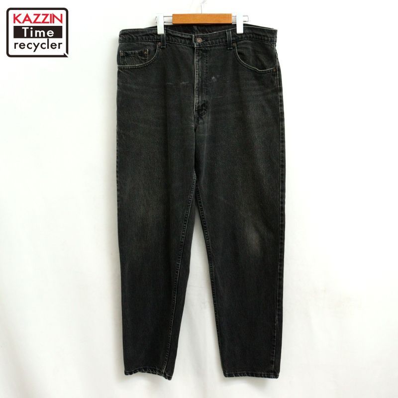 90s USA製 vintage Levi's 550 ブラック デニムパンツ メンズ 表記W40 L32サイズ
