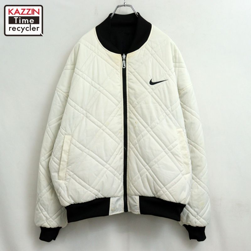 90s vintage NIKE パデッド リバーシブル ジャケット メンズ 表記XLサイズ