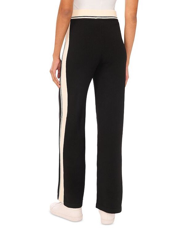 ヴィンスカムート レディース ボトムス カジュアルパンツ トラックパンツ コントラスト VINCE CAMUTO Contrastrim Track Pants Rich Black ブラック
