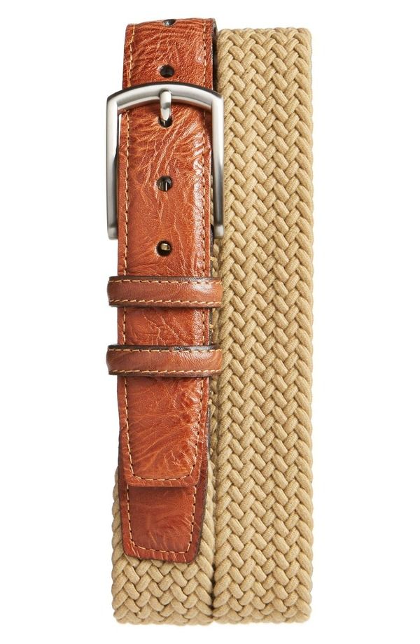 トリノ メンズ アクセサリー ベルト コットン Torino Braided Stretch Cotton Belt Camel キャメル
