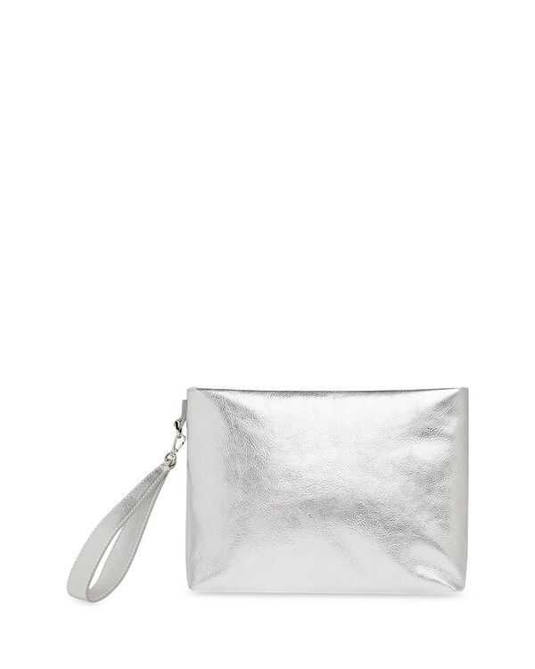 ホイッスルズ レディース バッグ レザー Whistles Avah Leather Clutch Silver シルバー