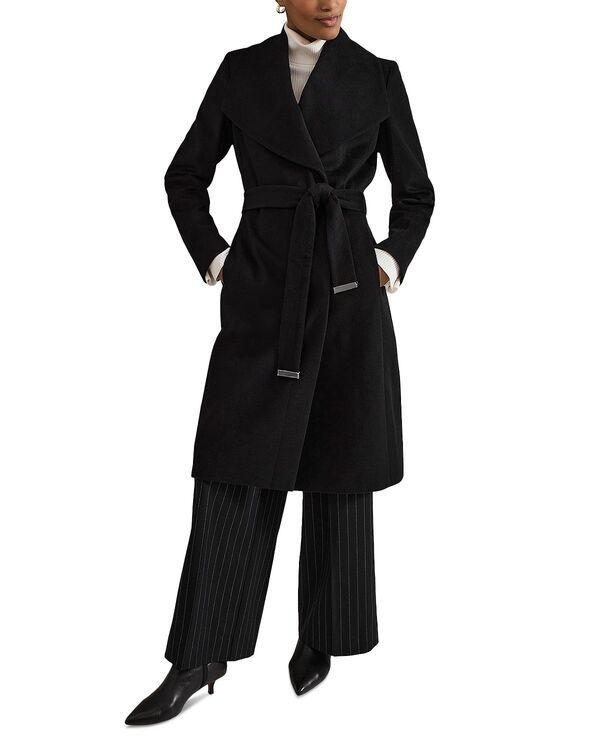 フェイズ・エイト レディース アウター コート Phaseight Nicci Belted Coat Black ブラック