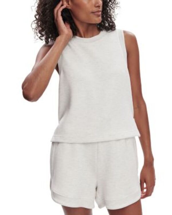 バーレイ レディース トップス タンクトップ クロップド Varley Shea Cropped Tank Top Ivory Marl アイボリー