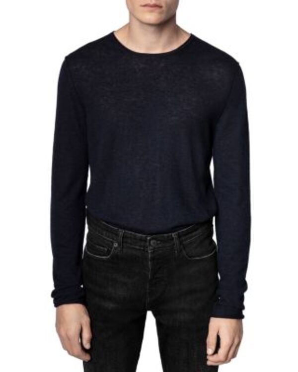 ザディグ エ ヴォルテール メンズ アウター ニット・セーター Zadig Voltaire Teiss Cashmere Sweater Noir