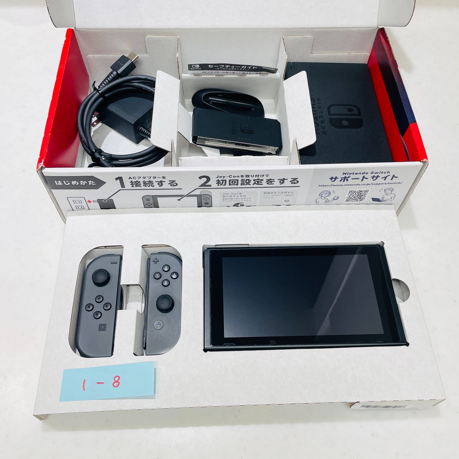 任天堂スイッチ 本体 グレー 2019年製 バッテリー強化版 動作確認済み