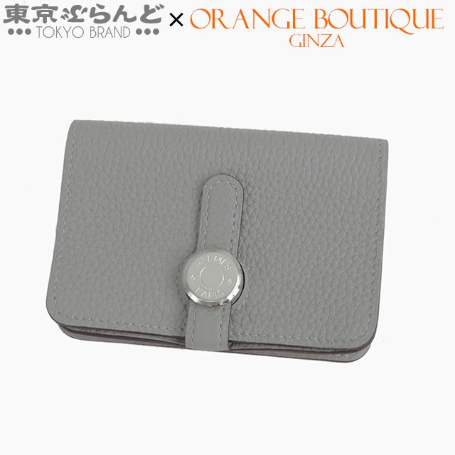 エルメス HERMES ドゴン K刻印 グリパンタン シルバー金具 トゴ カードケース ユニセックス 展示未使用 103019045