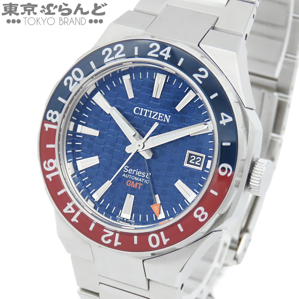 シチズン CITIZEN シリーズ8 9054-0065X02/NB6030-59L ブルー SS 箱付 腕時計 メンズ 自動巻 101869863