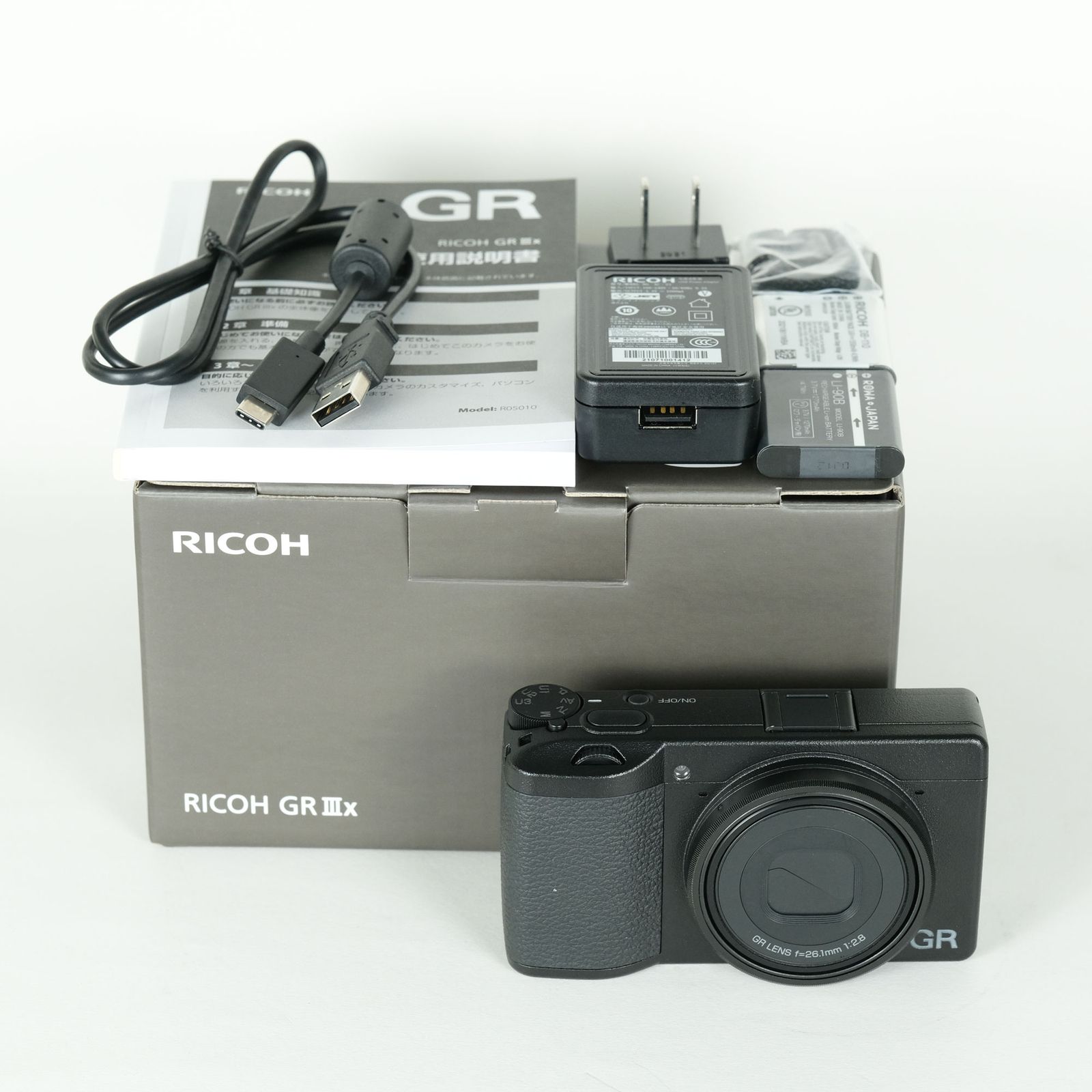 【美品】RICOH GR IIIx デジタルカメラ 【シャッター数 283】 美品 | シャッター数4,530回] RICOH GR IIIx | コンパクトデジタル