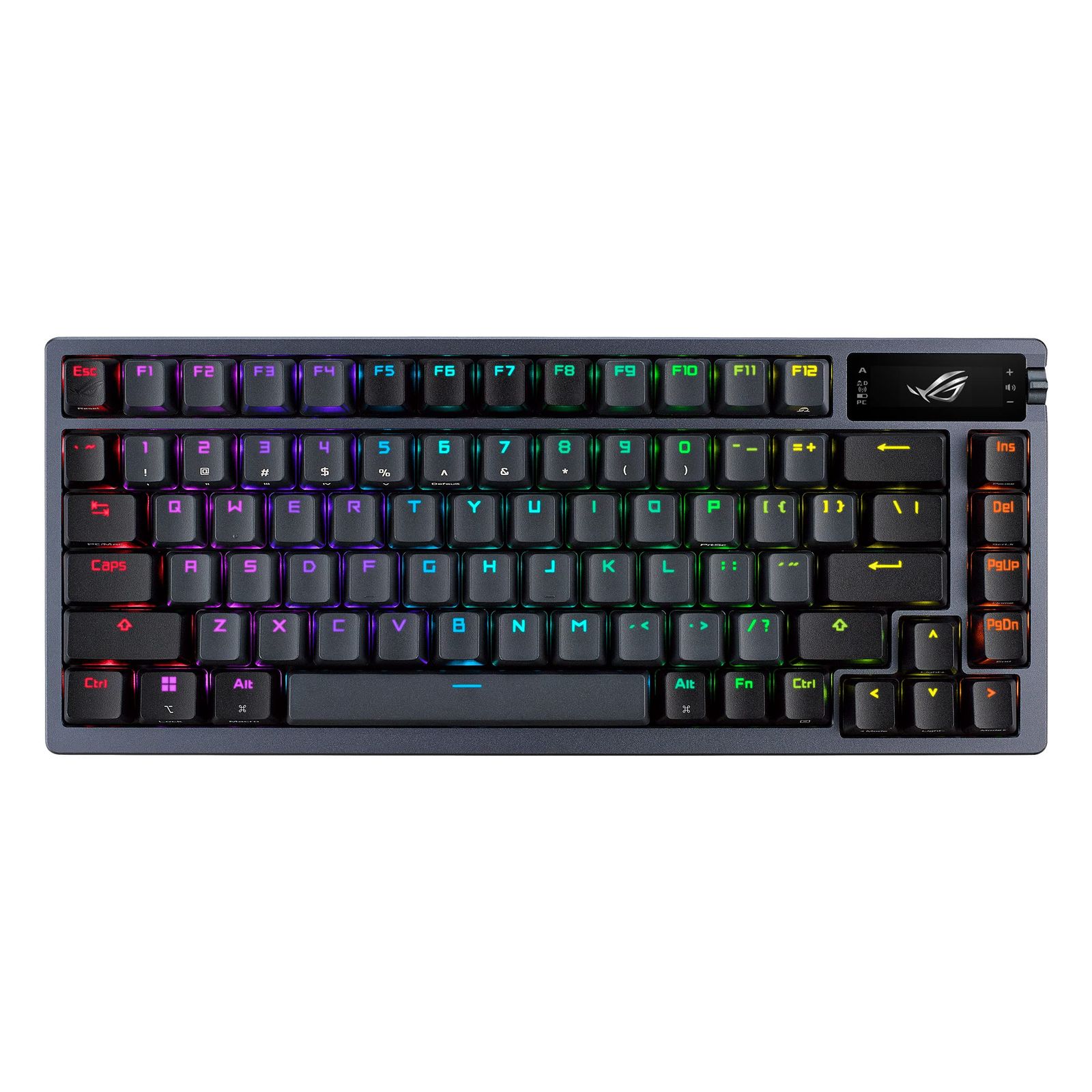 ASUS ゲーミングキーボード カスタムキーボード ROG Azoth (75% / ガスケットマウント / 3層静音ダンパー / ファイナルファンタジーXIV推奨モデル/ROG NXメカニカルスイッチ/ROG [ブラック] [キーボード単品] [NX 赤軸]