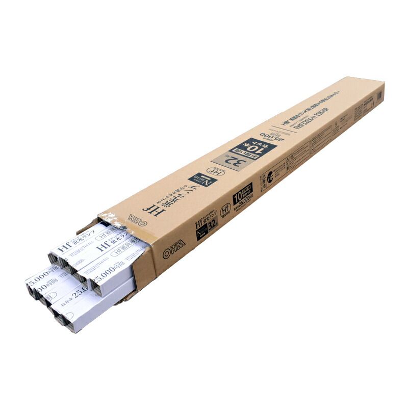 【新品】オーム電機 直管蛍光ランプ Hf器具専用 32形 3波長形 長寿命 昼白色 10本セット｜FHF32EX-N-25K10P 06-4521