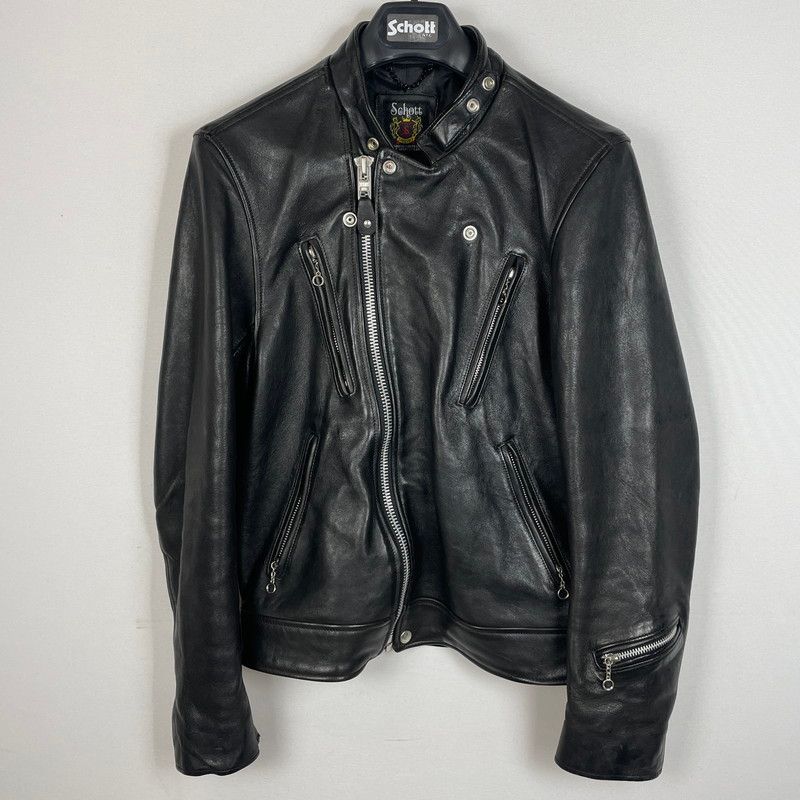 【中古品】 SCHOTT ショット DOUBLE BREST RIDERS JACKET 3171060 ダブル ベスト ライダース ジャケット アウター 【145-260615-sa-13-tei】